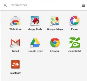 Lanceur Applications Google