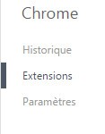 Chrome – Extensions