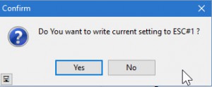 BLHeli - write current settings