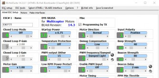Flasher ses ESC BLHeli via Cleanflight & Betaflight BLHeli - Parameters