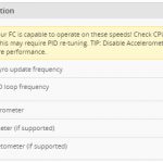 Betaflight Configurator – GYRO PID Frequency